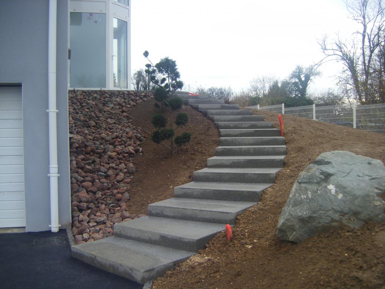 Création d'escalier en béton à Saint-Clair