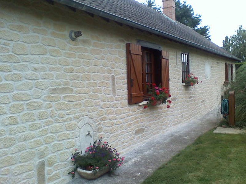 Joint à la chaux, façade en pierre à Saint-Sylvestre