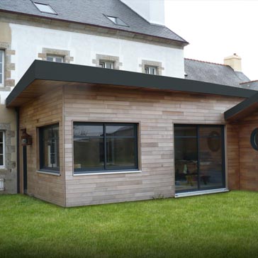 Extension de maison dans l'Ardèche